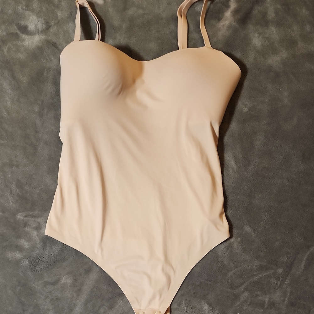 Victoria's Secret Nude Bodysuit Shapewear Seamless.